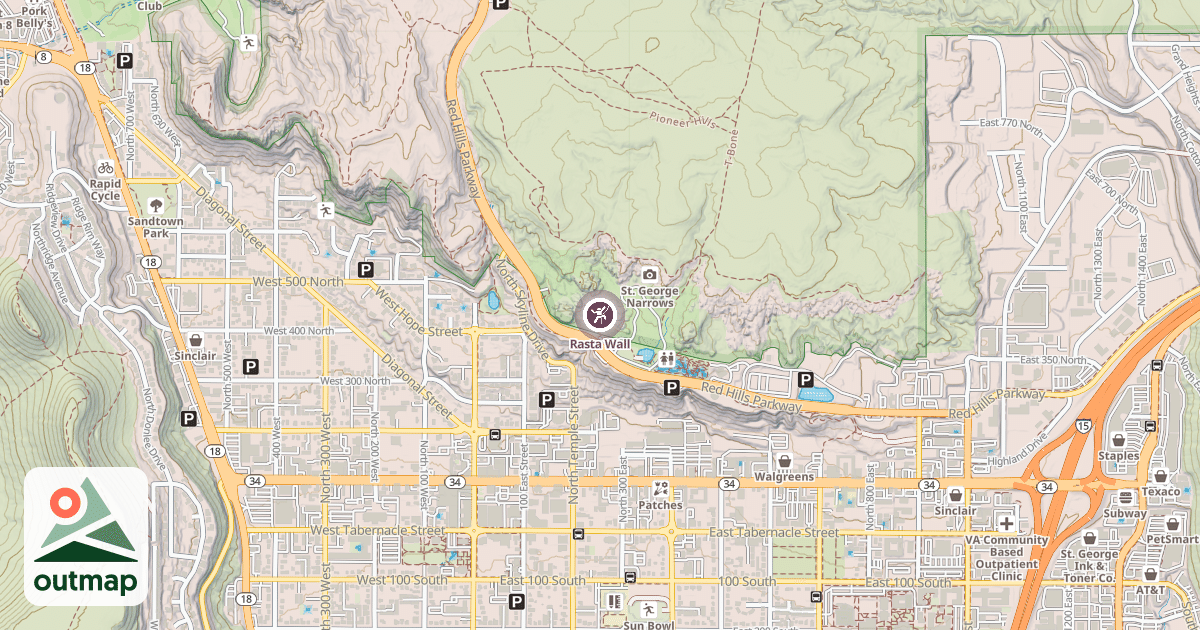 Map of Rasta Wall