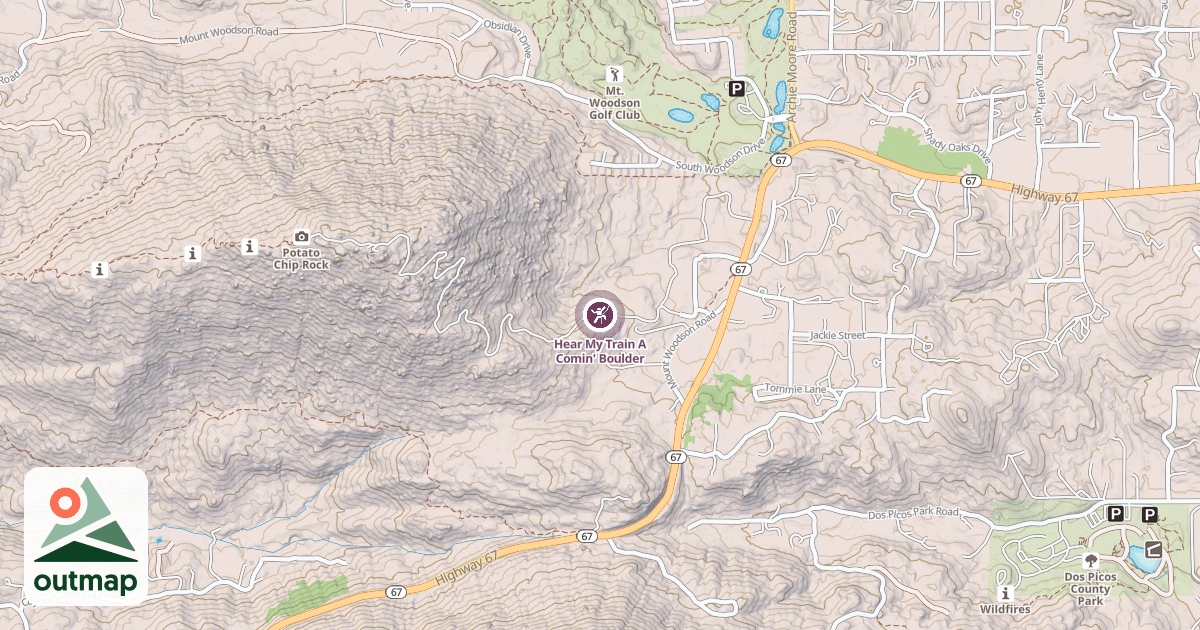 Map of Hear My Train A Comin' Boulder