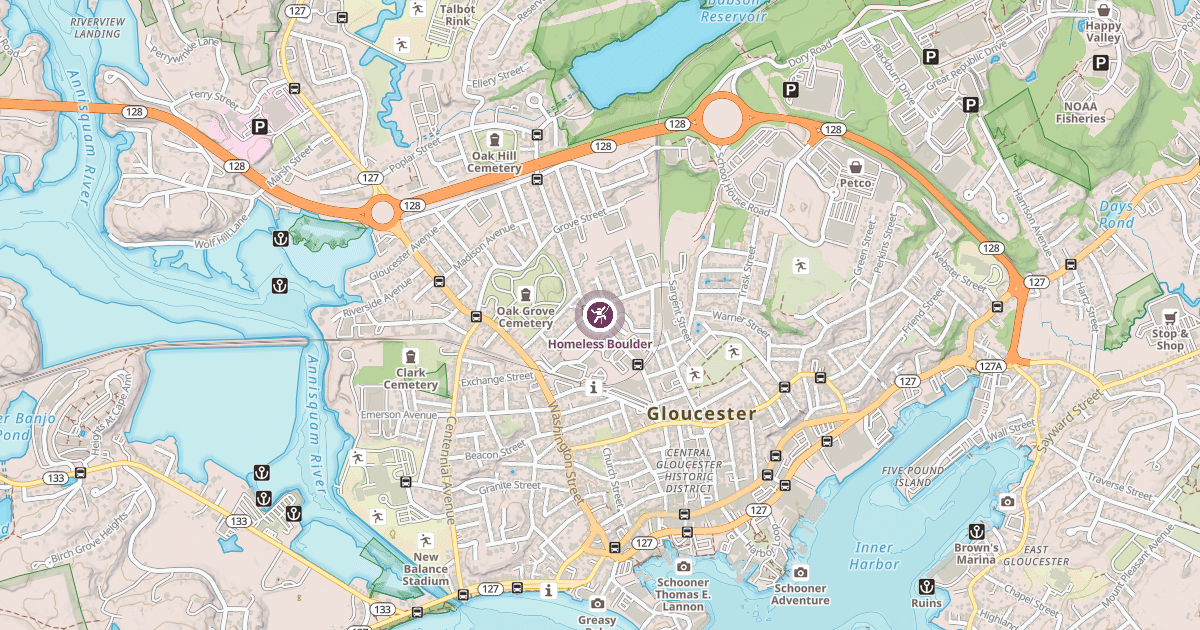 Map preview of Homeless Boulder