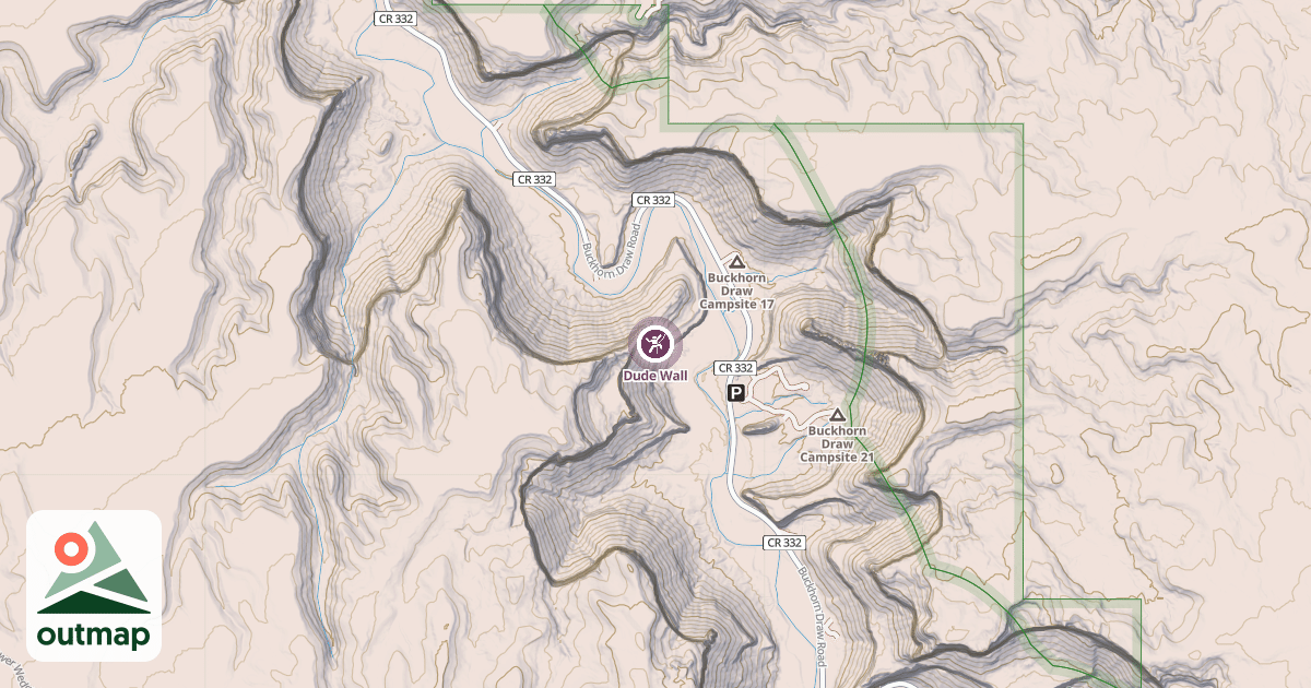 Map of Dude Wall
