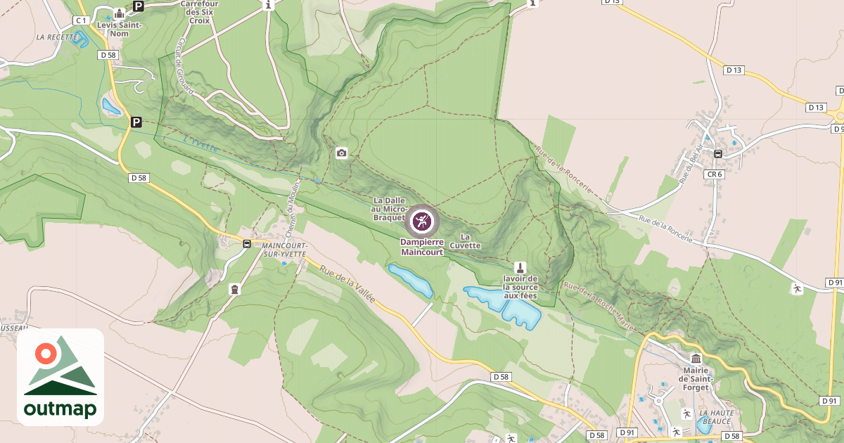 Map of Dampierre Maincourt