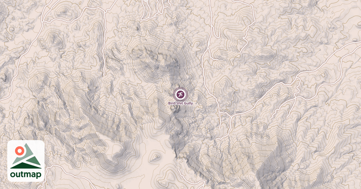 Map of Bird Shit Gully