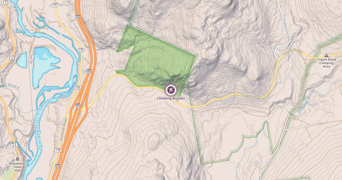 Map preview of Climbing Boulder