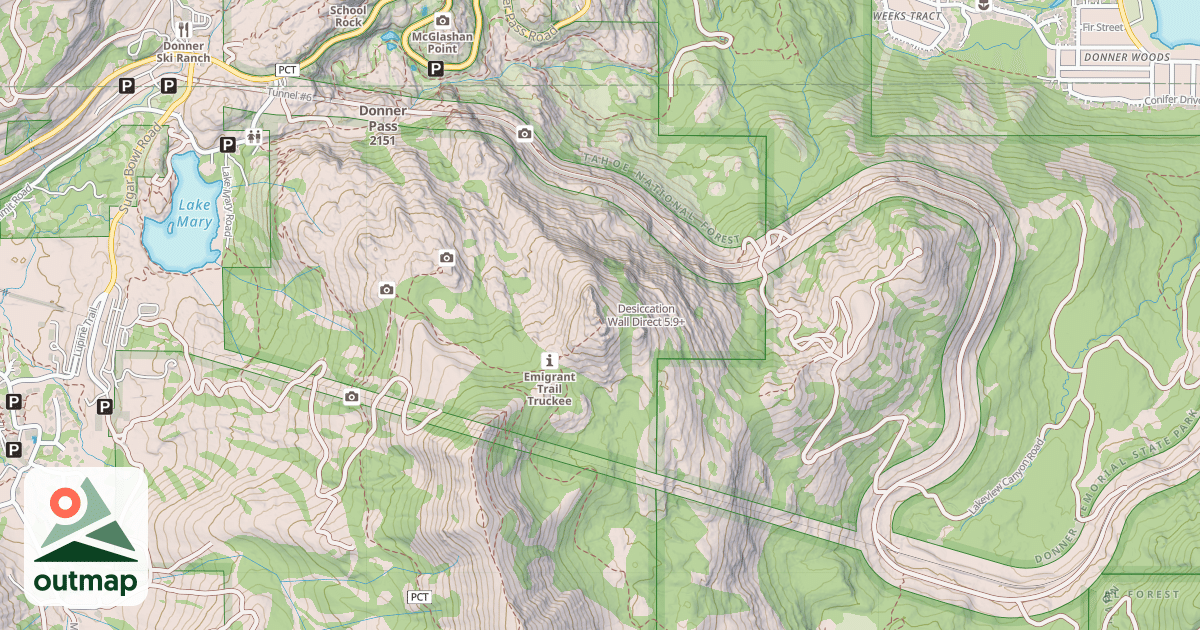 Map of Desiccation Wall Direct