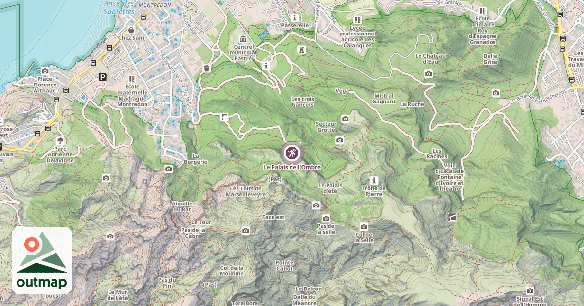 Map of Le Palais de l'Ombre