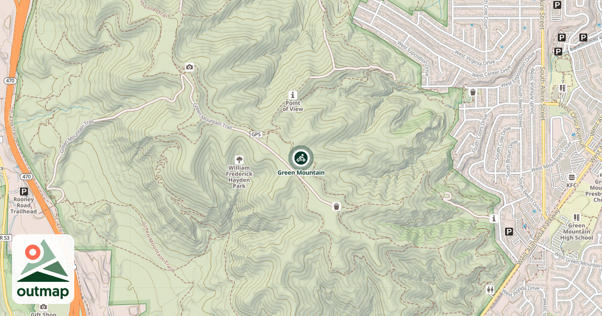 Map of Green Mountain