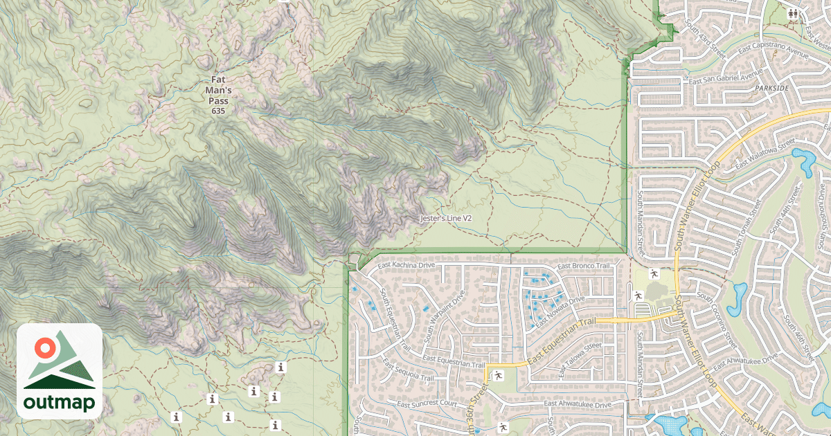 Map of Jester's Line