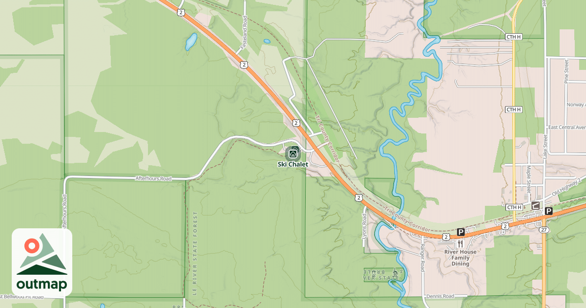 Map of Ski Chalet