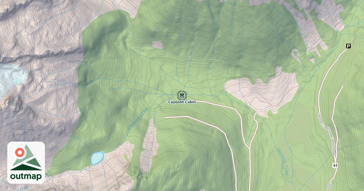 Map of Cayoosh Cabin