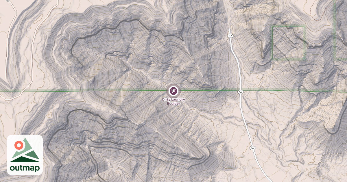 Map of Dirty Laundry Boulder