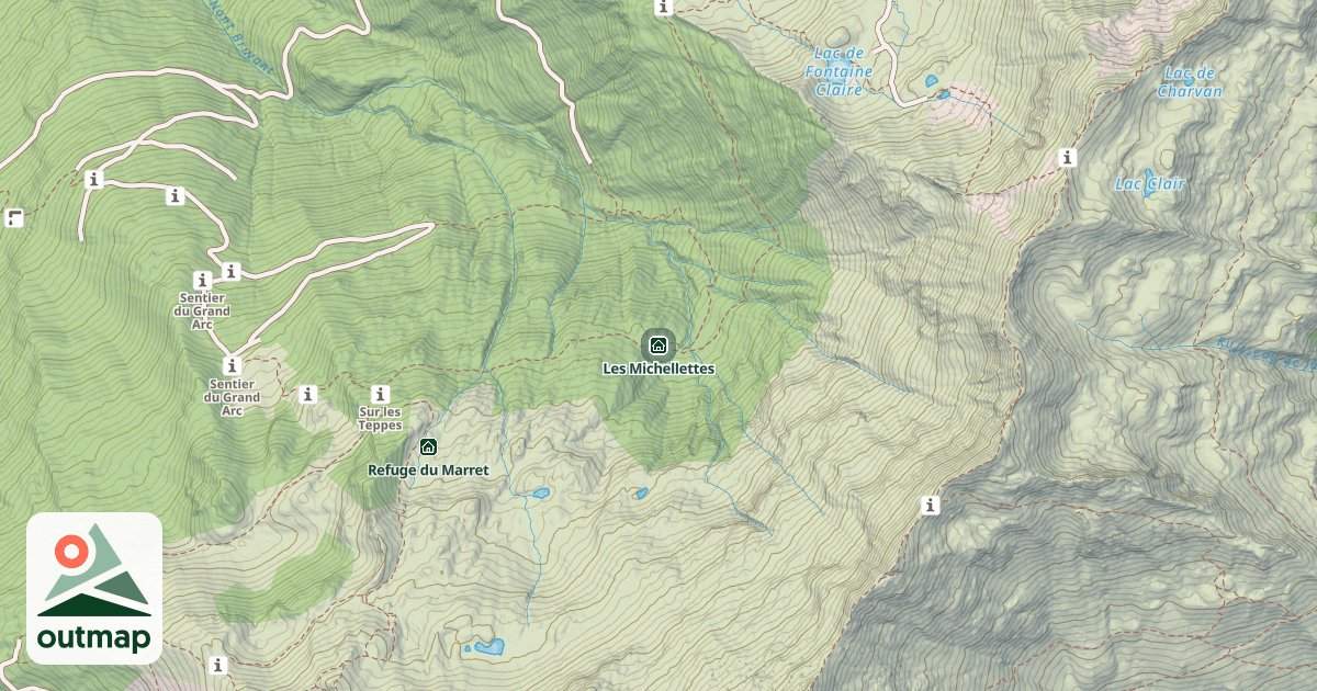 Map of Les Michellettes