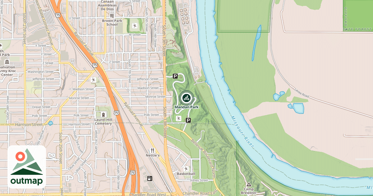 Map of Mandan Park