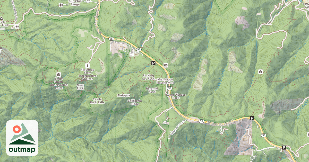 Map of Mrs. Magoo Traverse