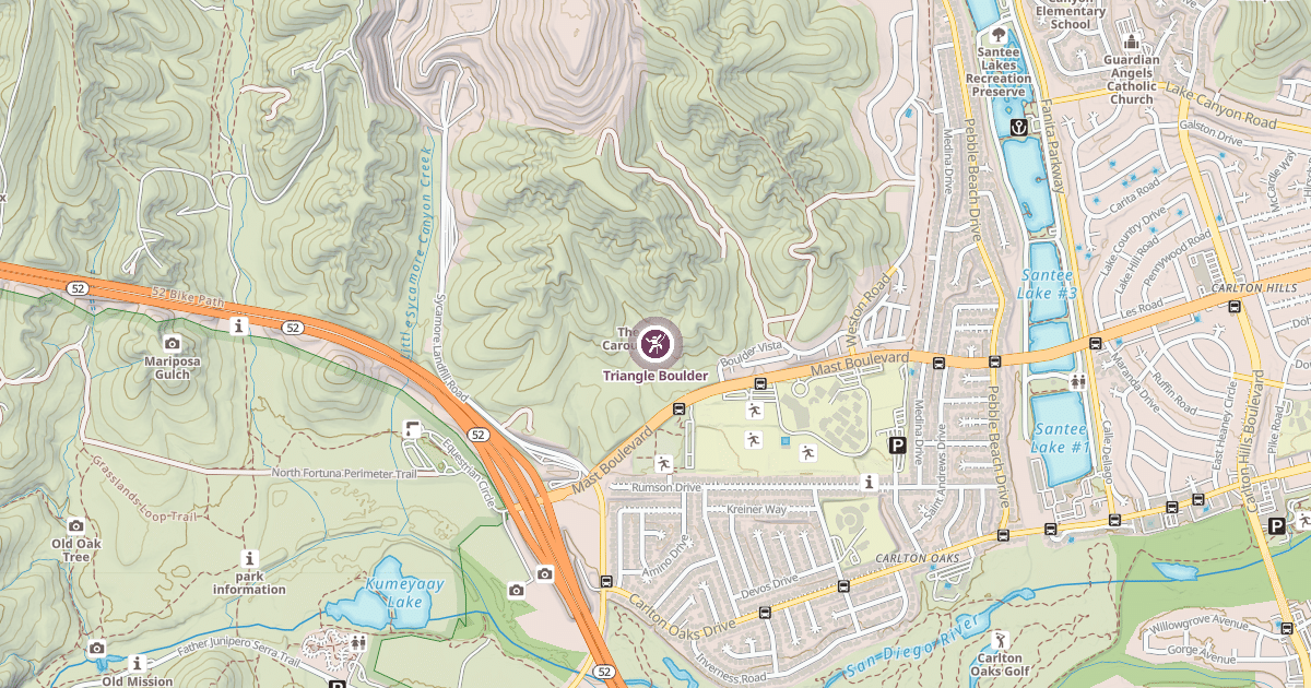 Map preview of Triangle Boulder