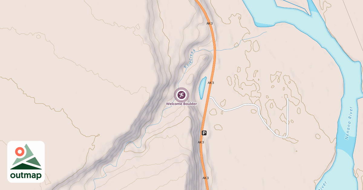 Map of Welcome Boulder