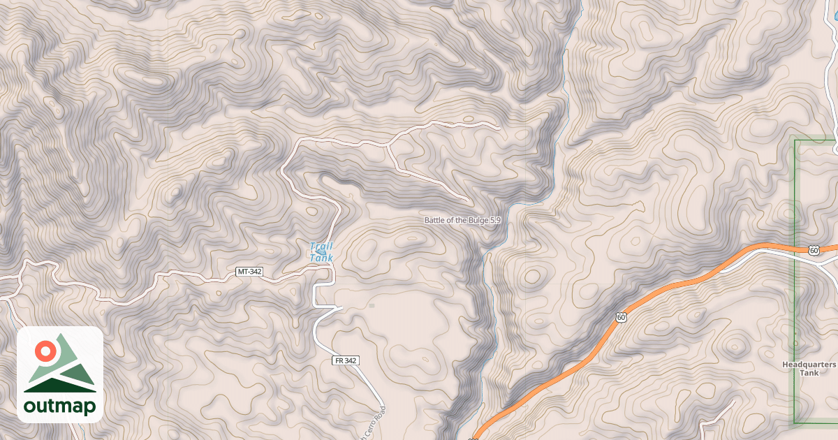 Map of Battle of the Bulge