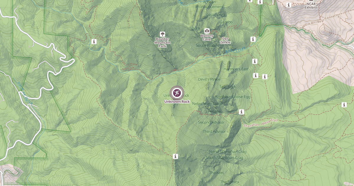 Map preview of Unknown Rock
