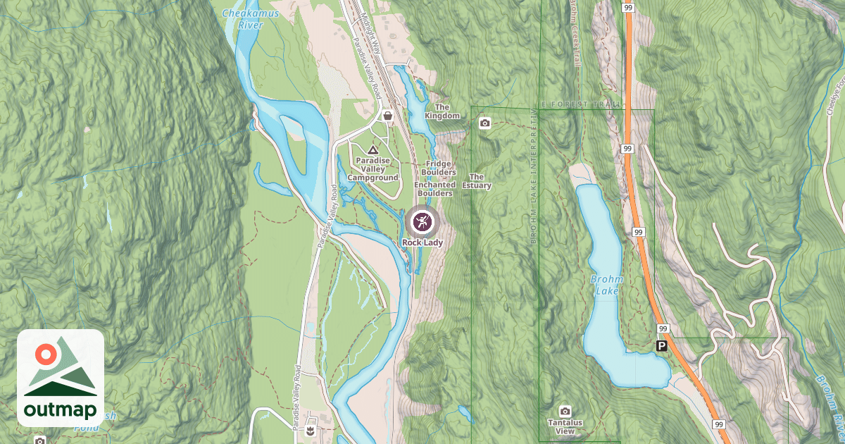Map of Rock Lady