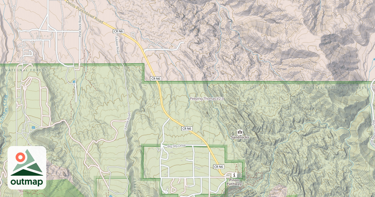 Map of Peeping Thomas