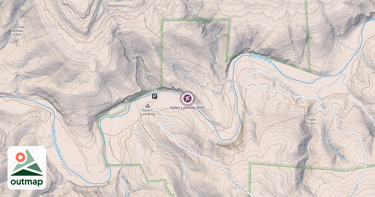 Map of Kyles Landing DWS