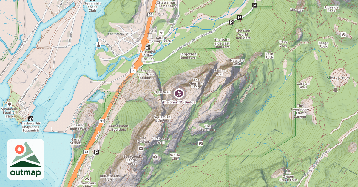 Map of The Sheriff's Badge