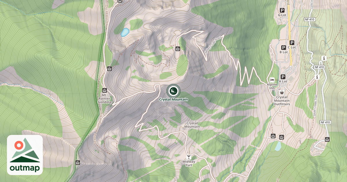 Map of Crystal Mountain