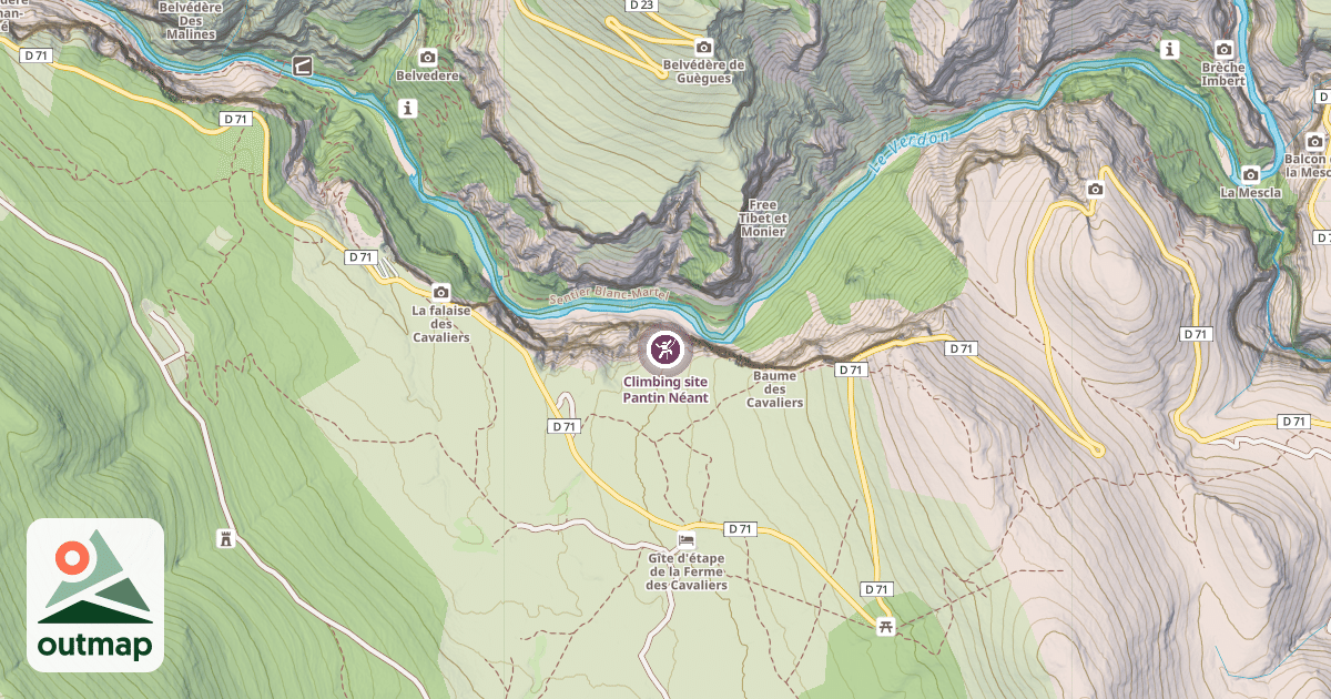 Map of Climbing site Pantin Néant