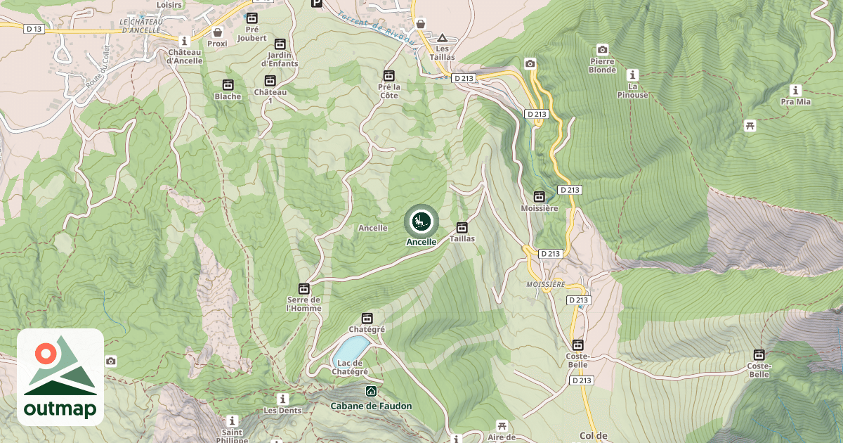 Map of Ancelle