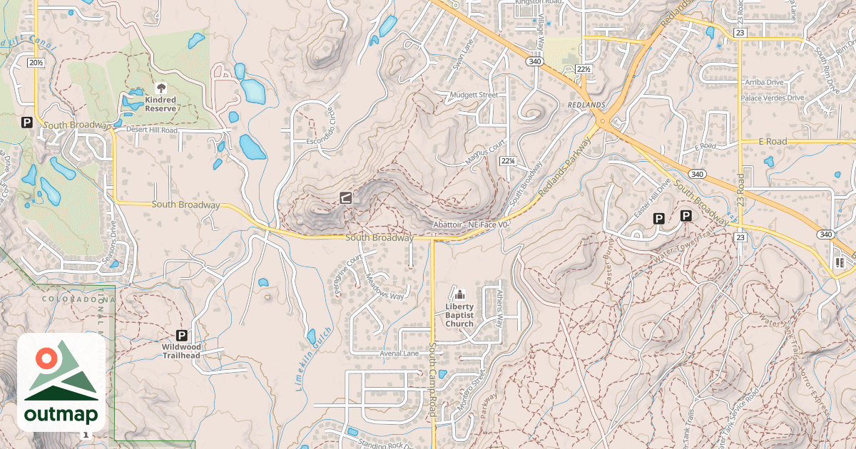 Map of Abattoir - NE Face