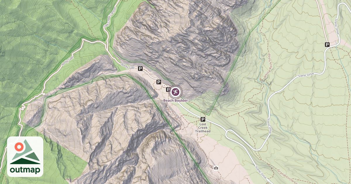 Map of Beach Boulder