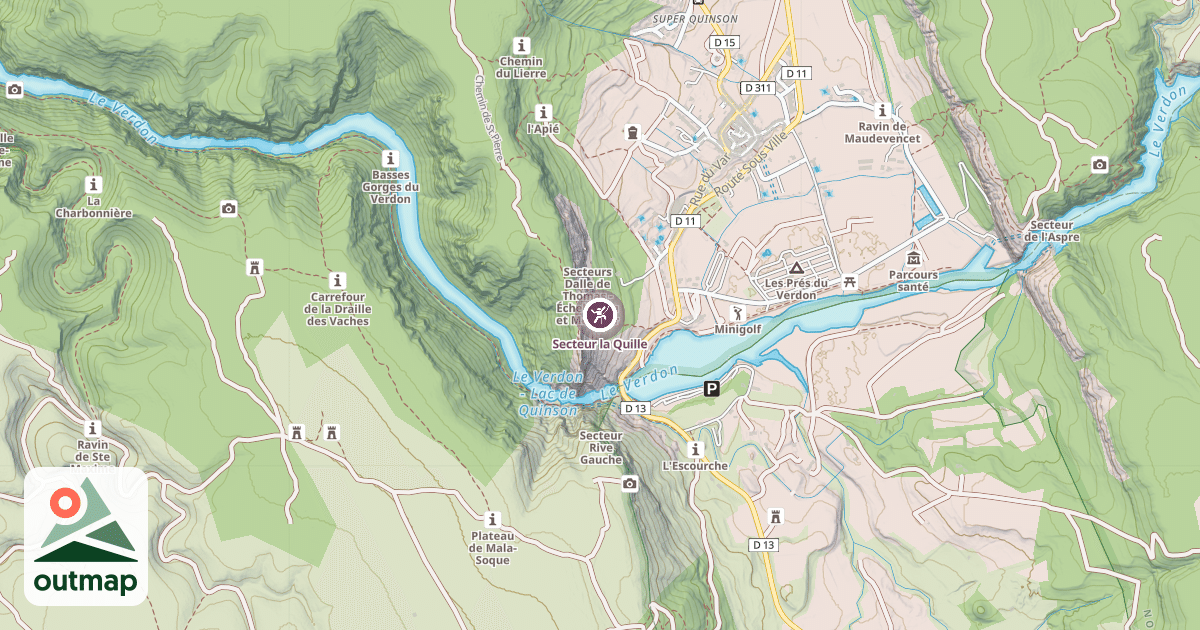 Map of Secteur la Quille
