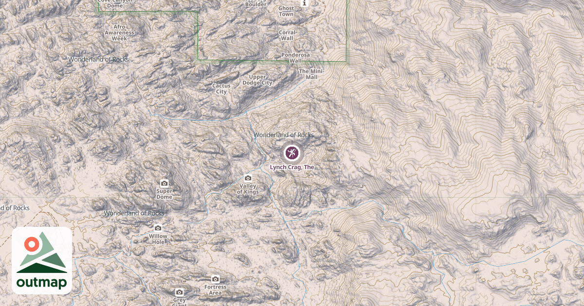 Map of Lynch Crag, The