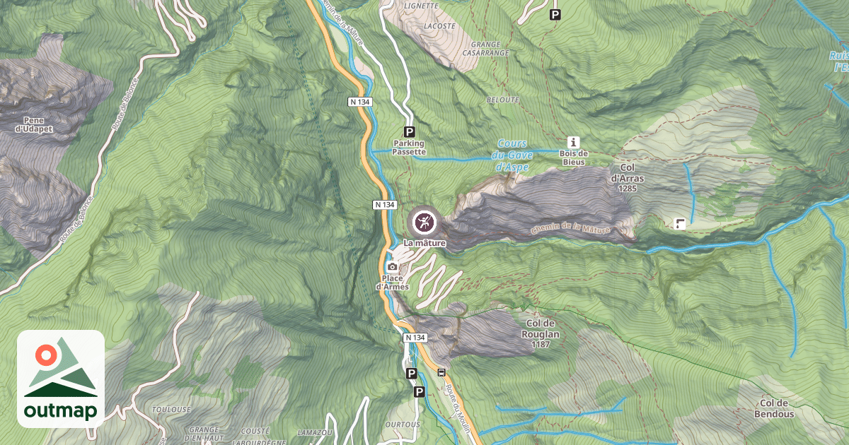 Map of La mâture