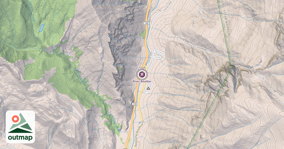 Map of River Boulder
