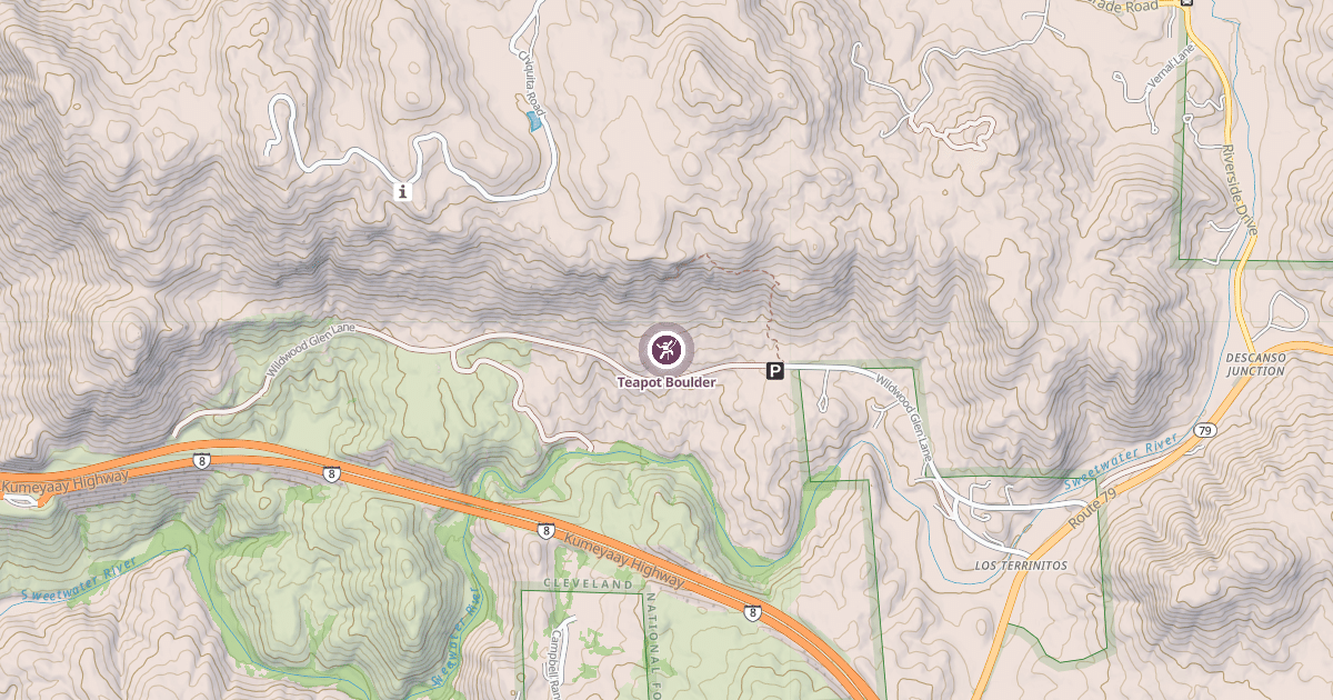 Map preview of Teapot Boulder