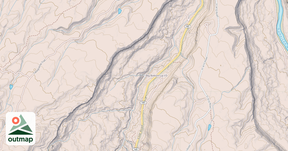 Map of Big Bottom Lip