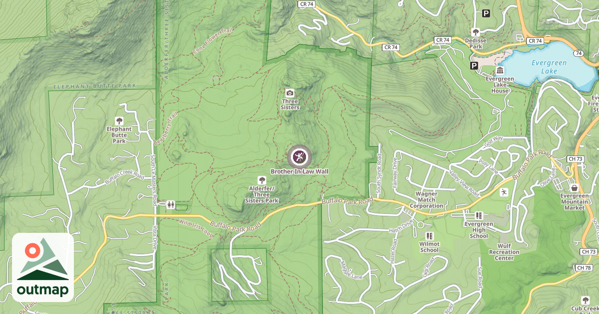 Map of Brother-In-Law Wall