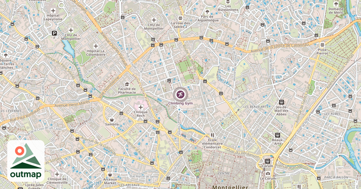 Map of Climbing Gym