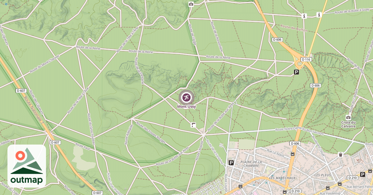 Map of Mont Ussy