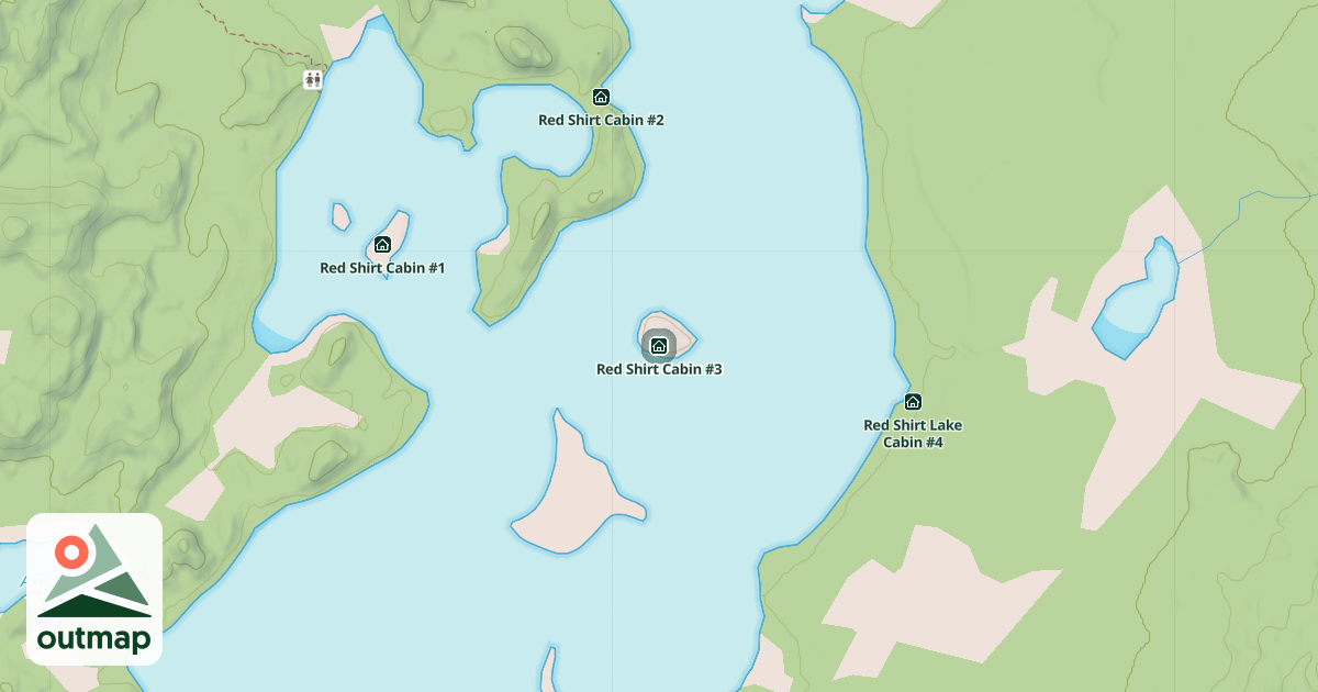 Map of Red Shirt Cabin #3