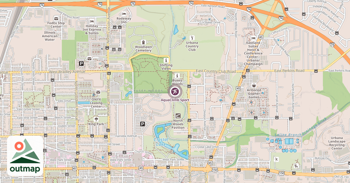 Map of AquaClimb Sport
