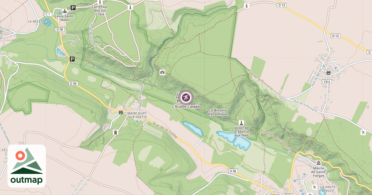 Map of L'Écaille Cassée