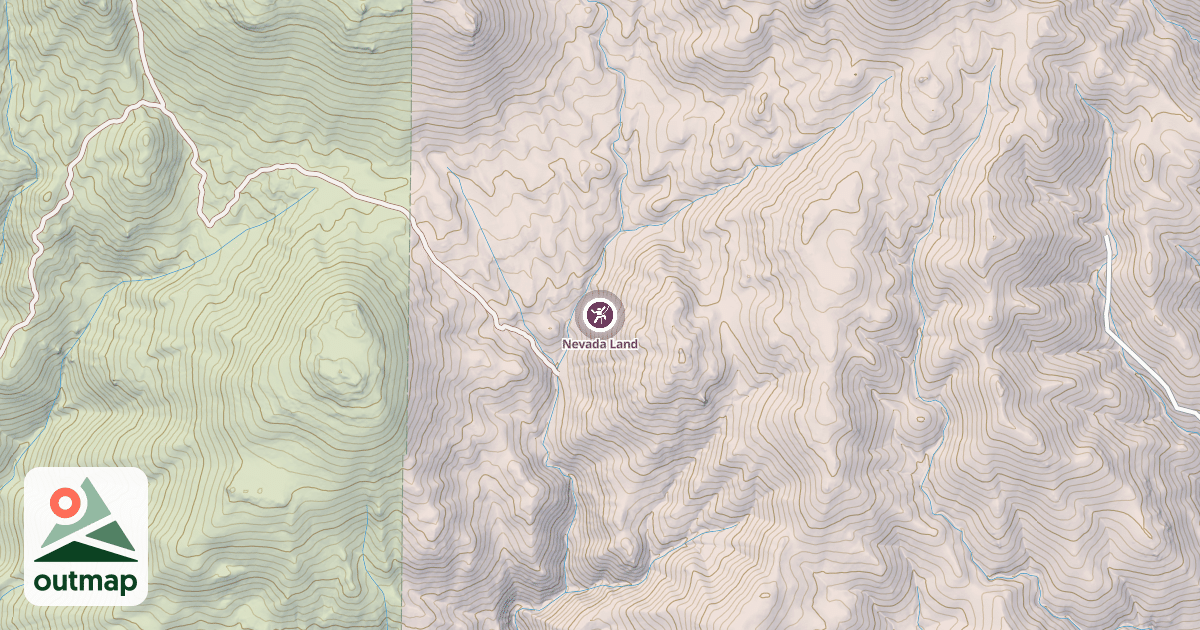 Map of Nevada Land