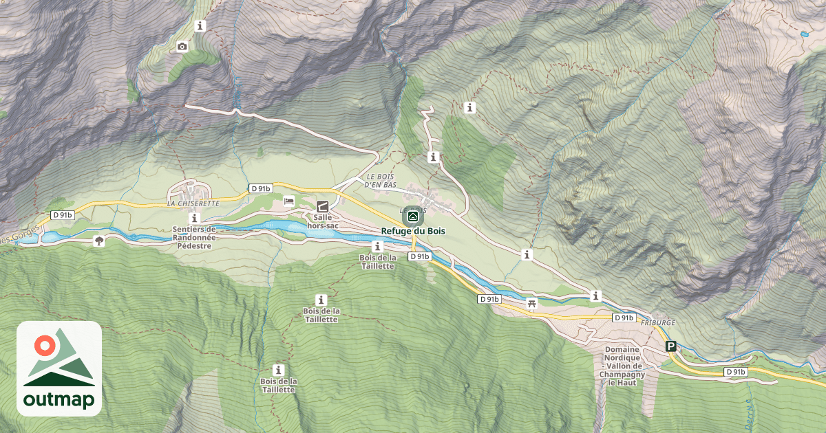Map of Refuge du Bois