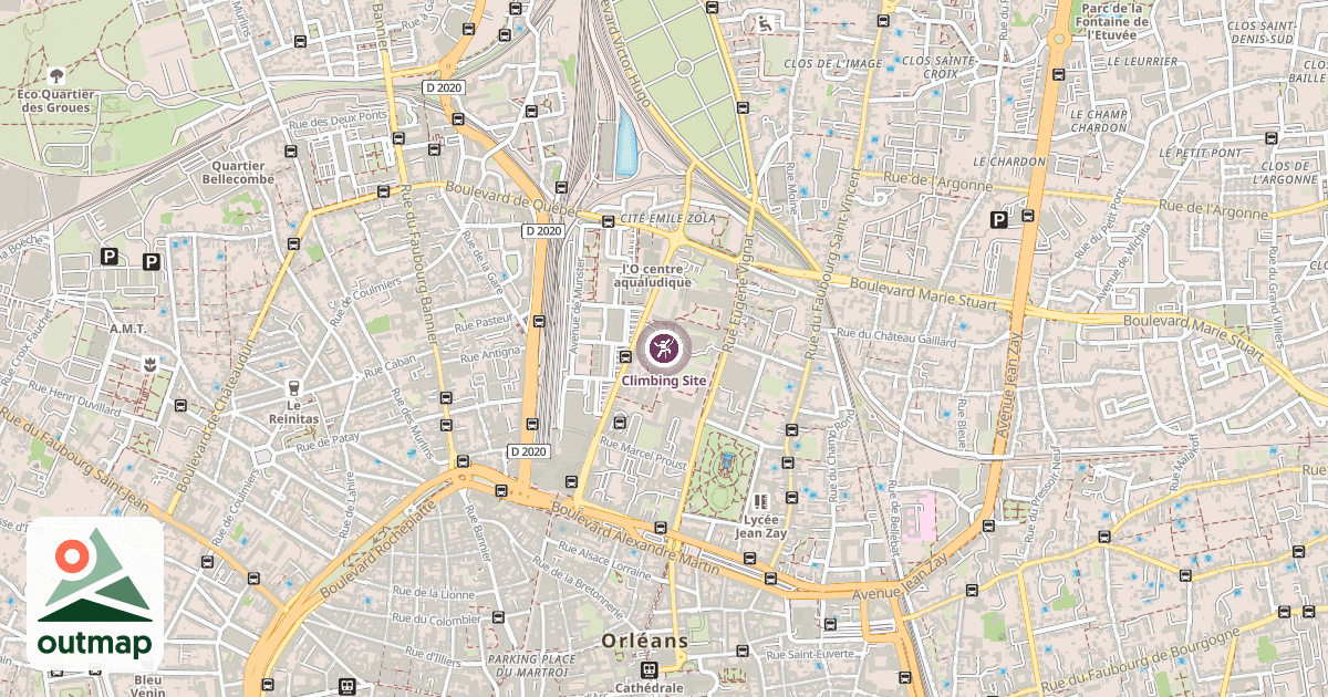 Map of Climbing Site