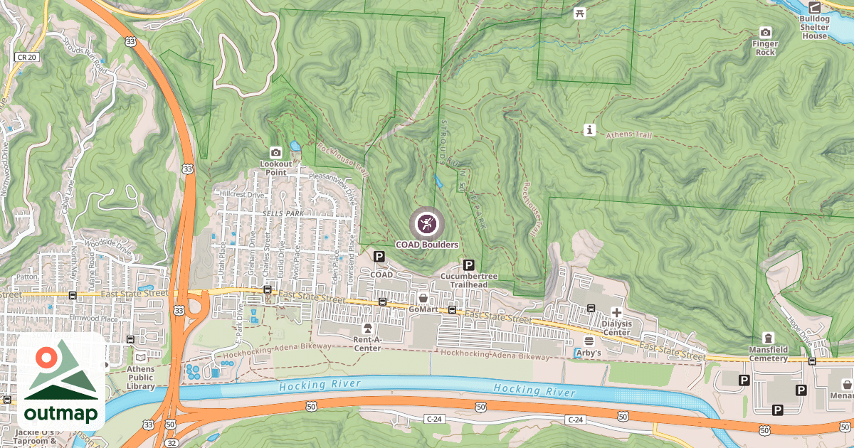 Map of COAD Boulders