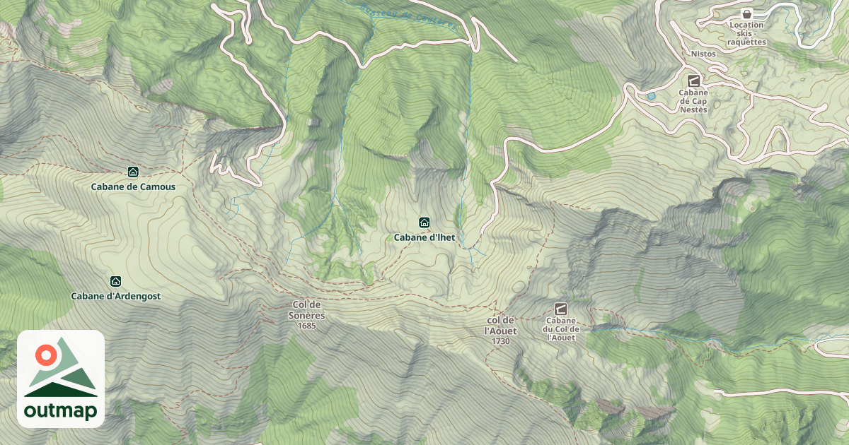 Map of Cabane d'lhet