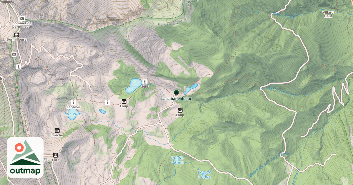 Map of La cabane du lac