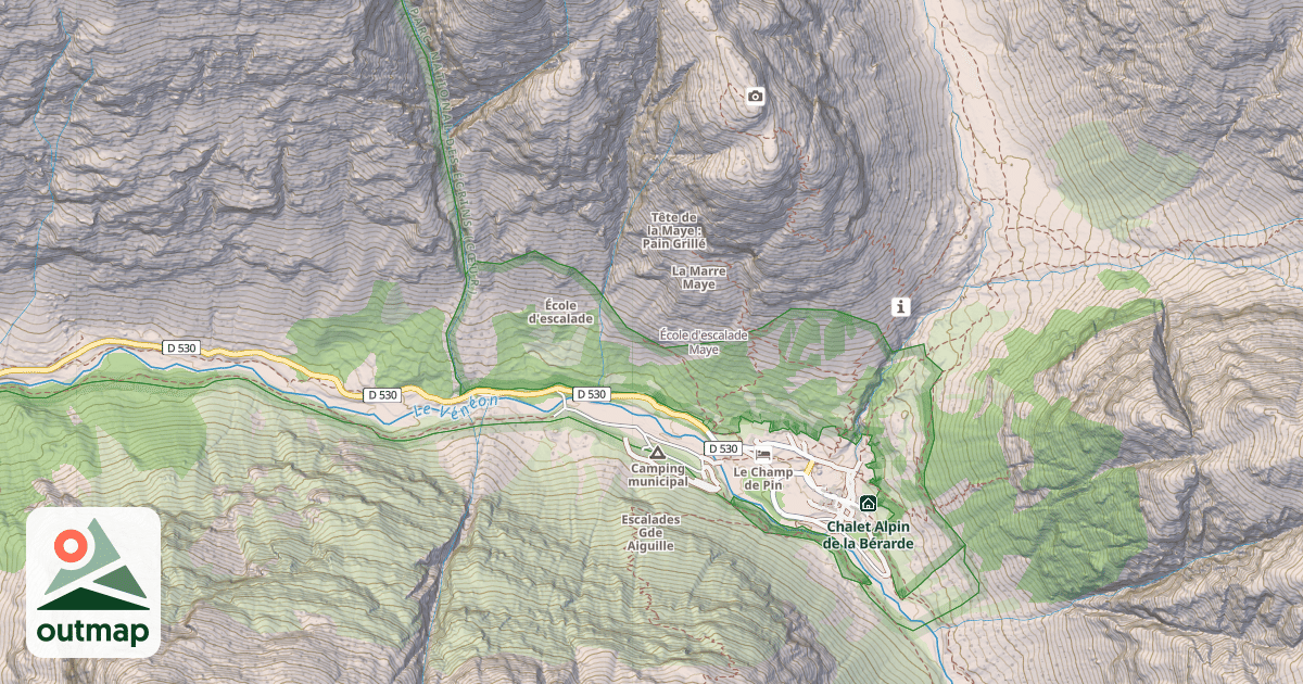 Map of École d'escalade Maye