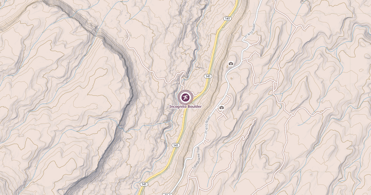 Map preview of Incognito Boulder